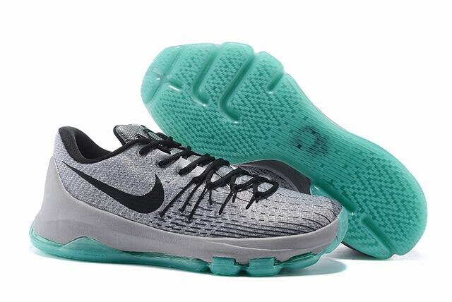 Nike KD 8 Shoes Low Grey Black
